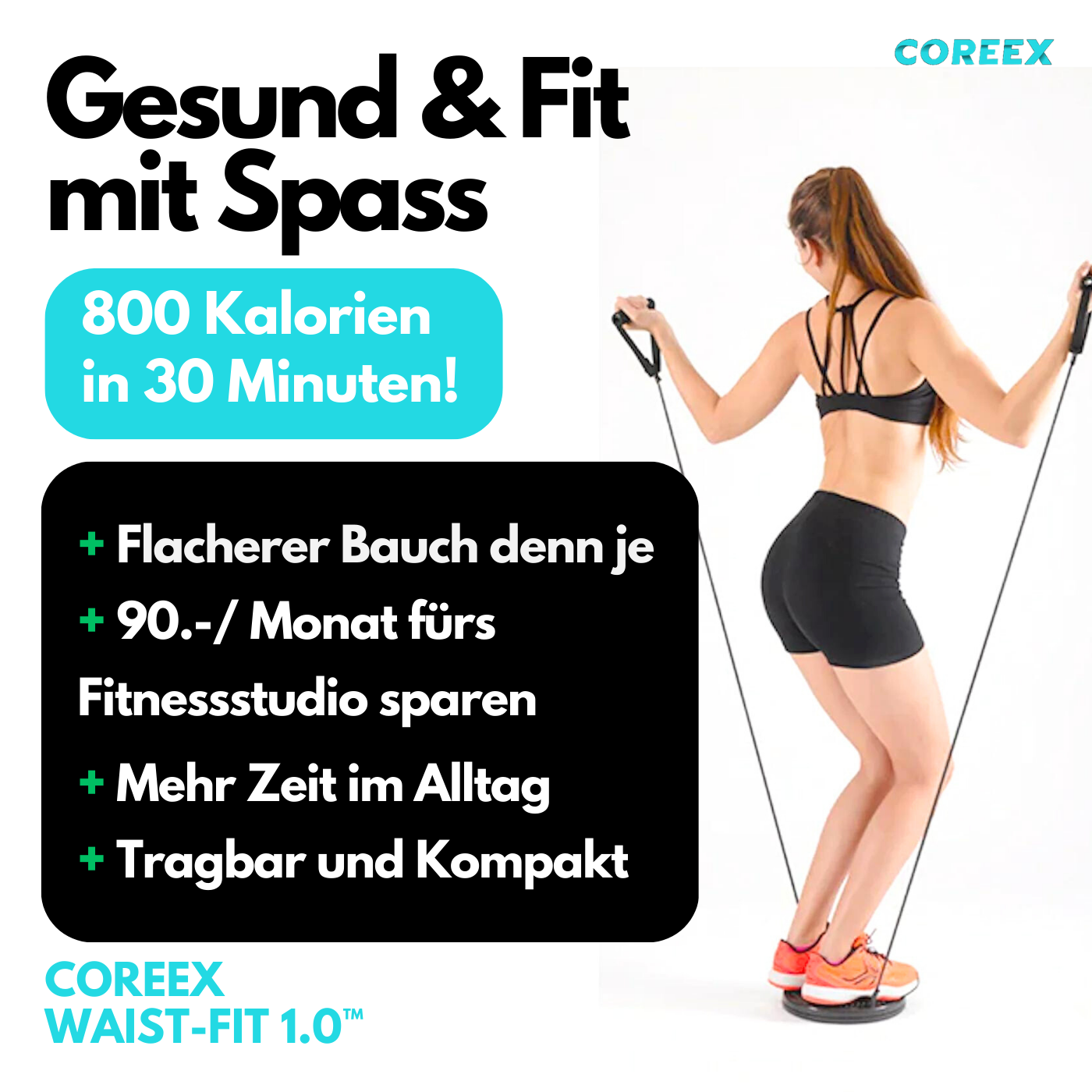 COREEX Waist-Fit 1.0™ inkl. Griffbänder & E-Book